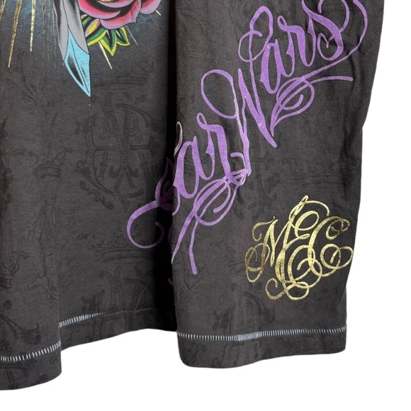 Star Wars Disney Marc Ecko Graphic Artistic Darth Vader Helmet T-Shirt XXL - Picture 8 of 16